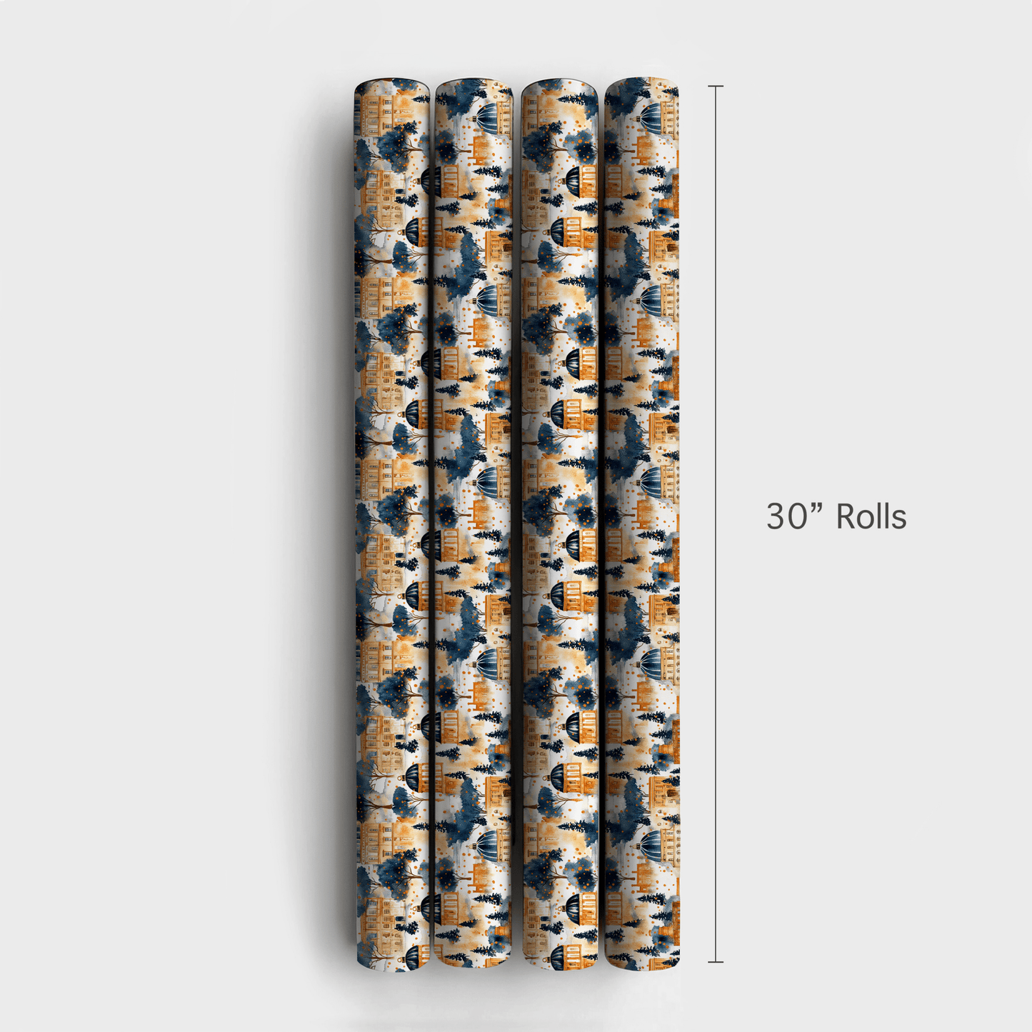 Rome Midnight - Wrapping Paper - Aspen & Arlo