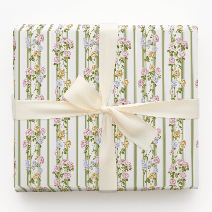 Rosette Stripes - Wrapping Paper - Aspen & Arlo