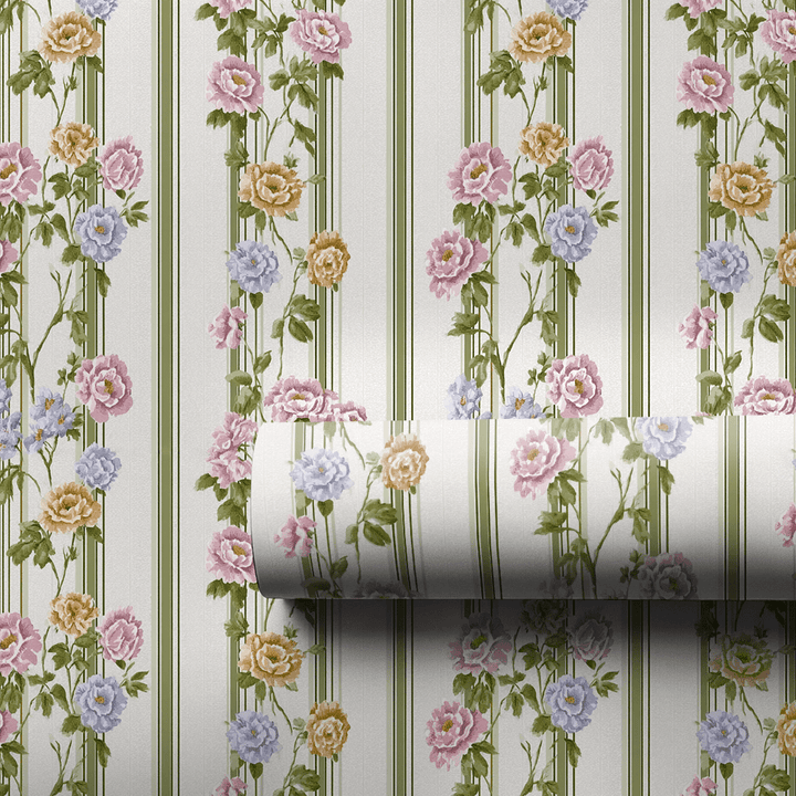 Rosette Stripes - Wrapping Paper - Aspen & Arlo
