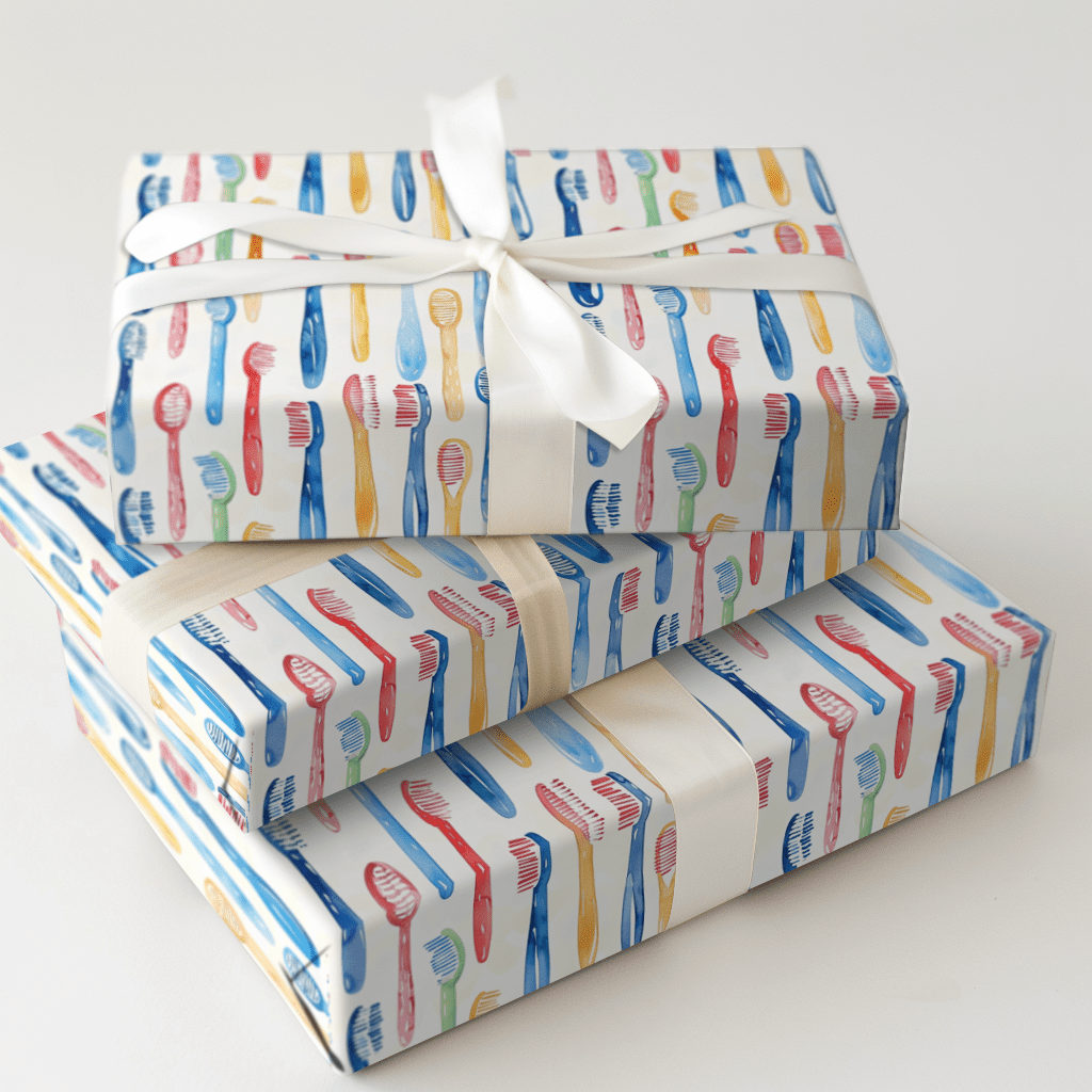Plaque Attack - Wrapping Paper - Aspen & Arlo