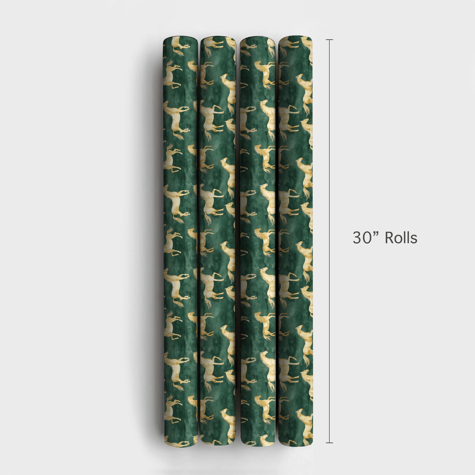 Galloping Green - Wrapping Paper - Aspen & Arlo