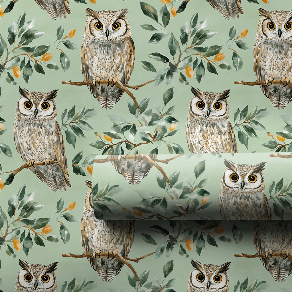 Owl Day Every Day - Wrapping Paper - Aspen & Arlo