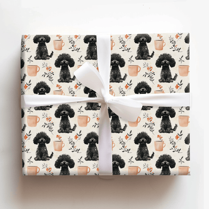 Coffee Day with the Poodle - Wrapping Paper - Aspen & Arlo