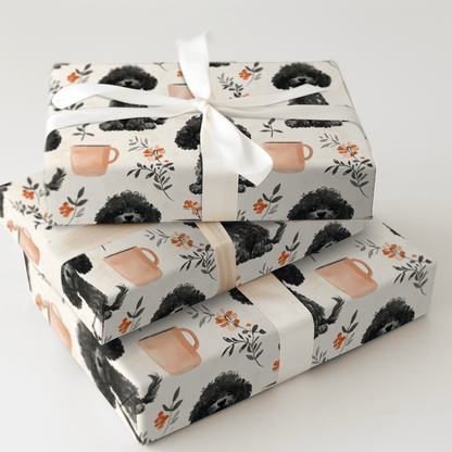 Coffee Day with the Poodle - Wrapping Paper - Aspen & Arlo