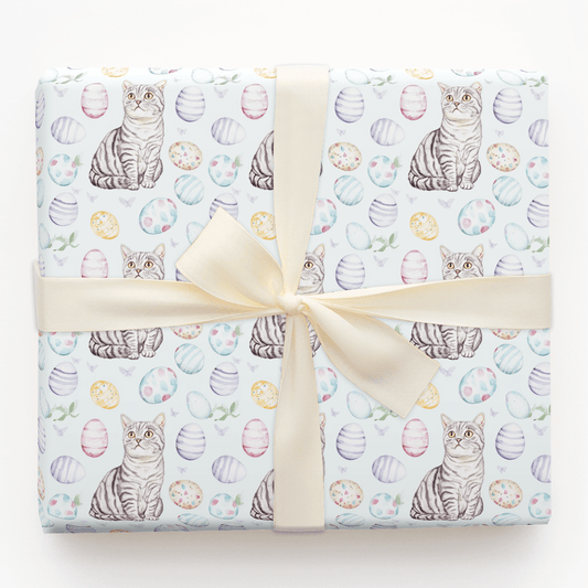 Easter Eggs with the American Wirehair - Wrapping Paper - Aspen & Arlo