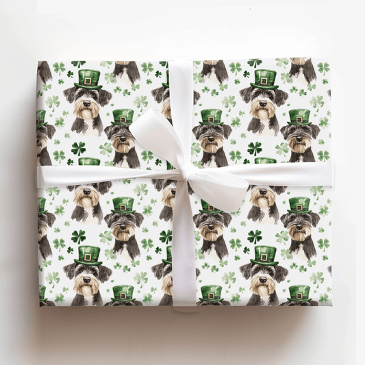 Leprechaun Schnauzers - Wrapping Paper - Aspen & Arlo