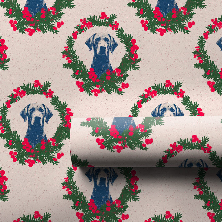 Vintage Weimaraner Christmas