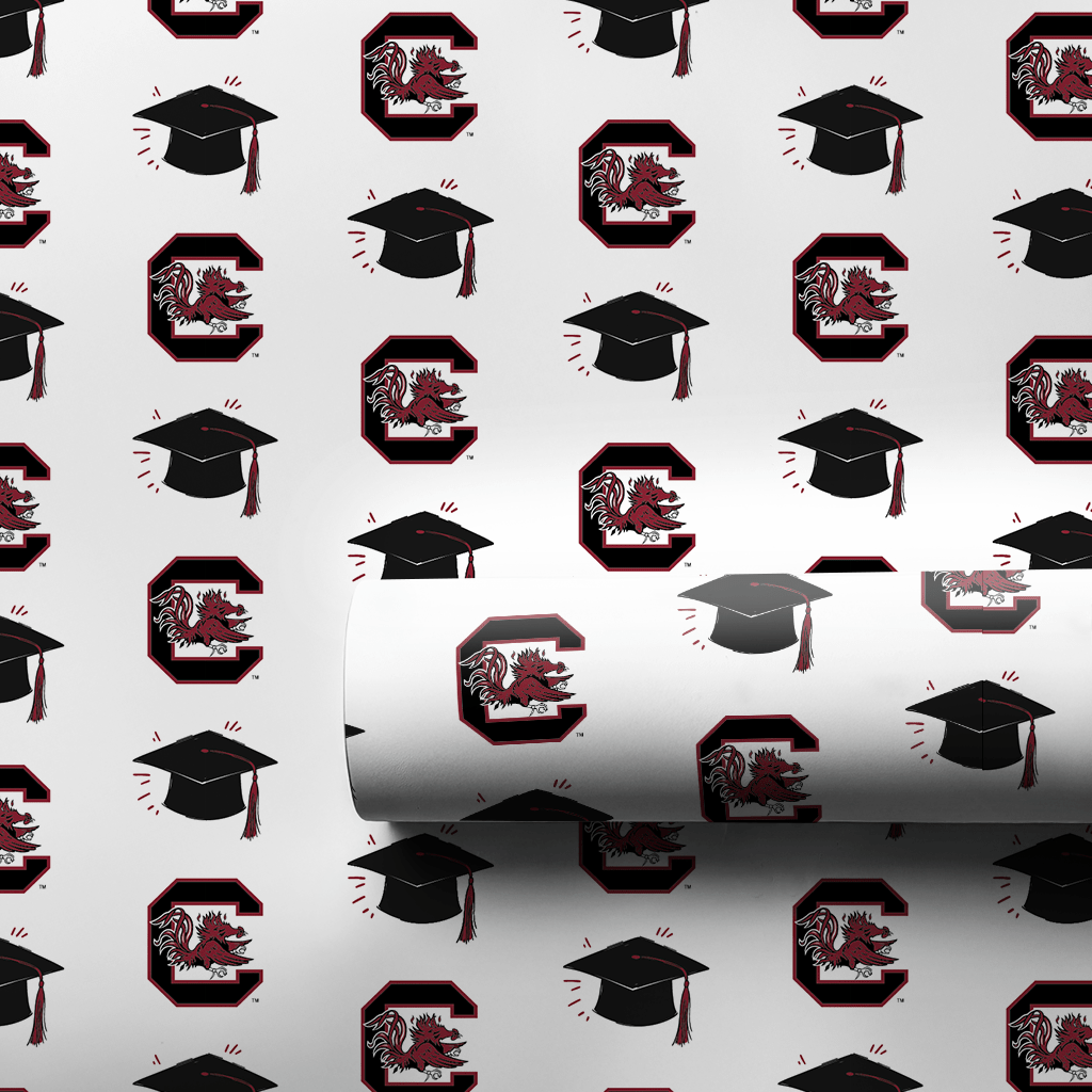 Hats off to the SC Grad - Wrapping Paper - Aspen & Arlo