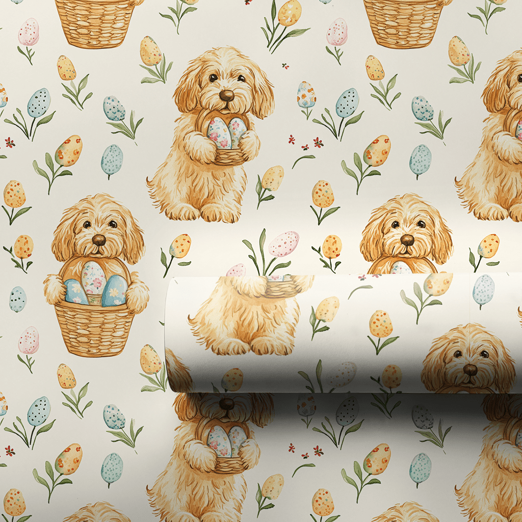 Golden Basket Buddy - Wrapping Paper - Aspen & Arlo