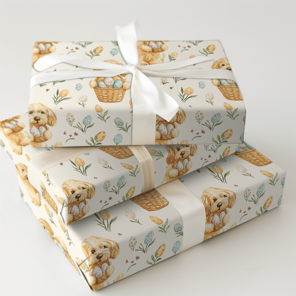 Golden Basket Buddy - Wrapping Paper - Aspen & Arlo
