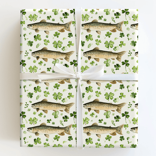 Lucky Trout - Wrapping Paper - Aspen & Arlo