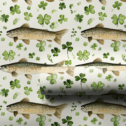 Lucky Trout - Wrapping Paper - Aspen & Arlo