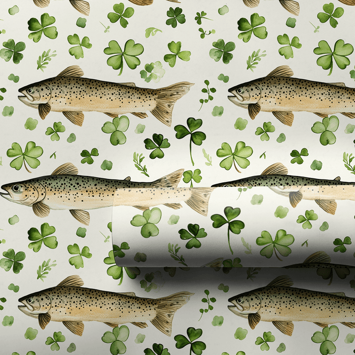 Lucky Trout - Wrapping Paper - Aspen & Arlo