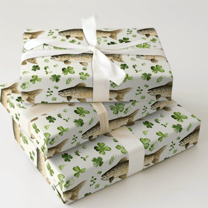 Lucky Trout - Wrapping Paper - Aspen & Arlo