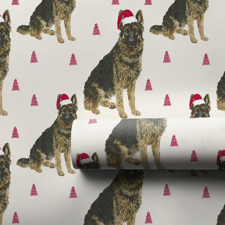 Sable German Shepherd Santa