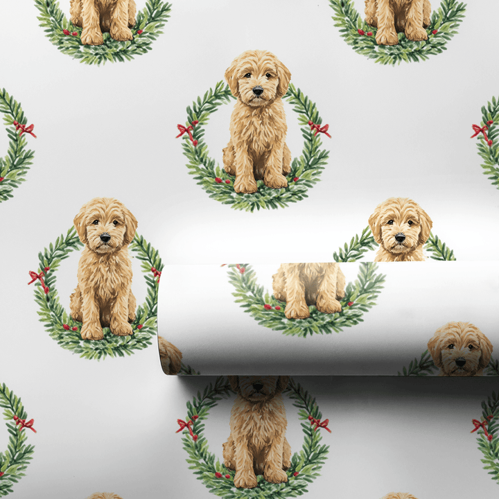 Golden Sleigh Days - Wrapping Paper - Aspen & Arlo