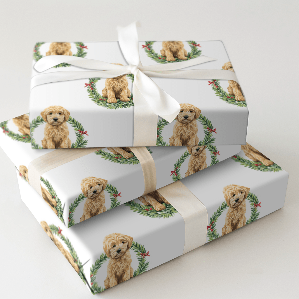 Golden Sleigh Days - Wrapping Paper - Aspen & Arlo