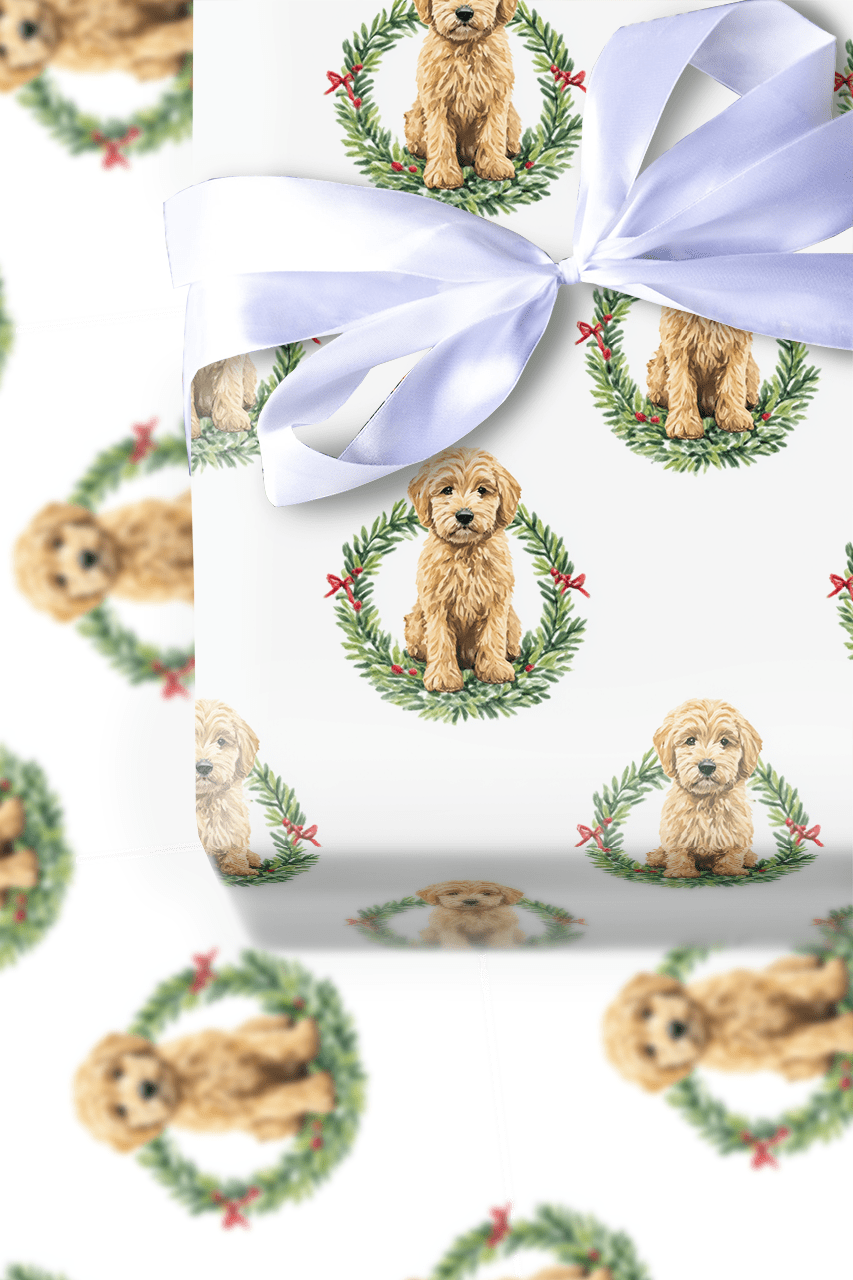 Golden Sleigh Days - Wrapping Paper - Aspen & Arlo