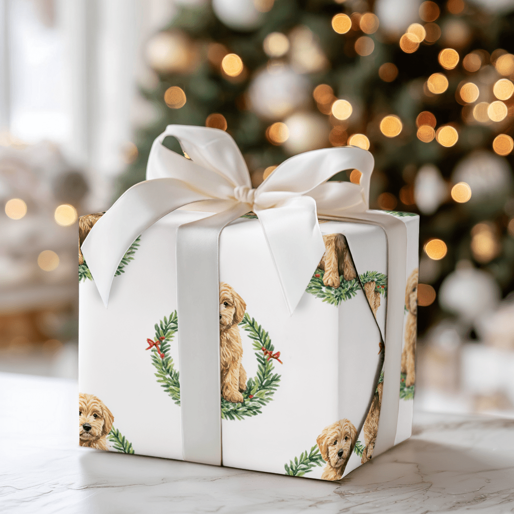 Golden Sleigh Days - Wrapping Paper - Aspen & Arlo