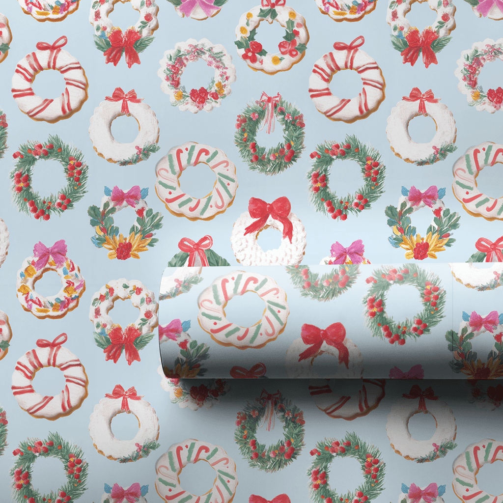 Cookie Wreaths - Wrapping Paper - Aspen & Arlo