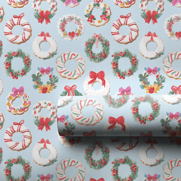 Cookie Wreaths - Wrapping Paper - Aspen & Arlo