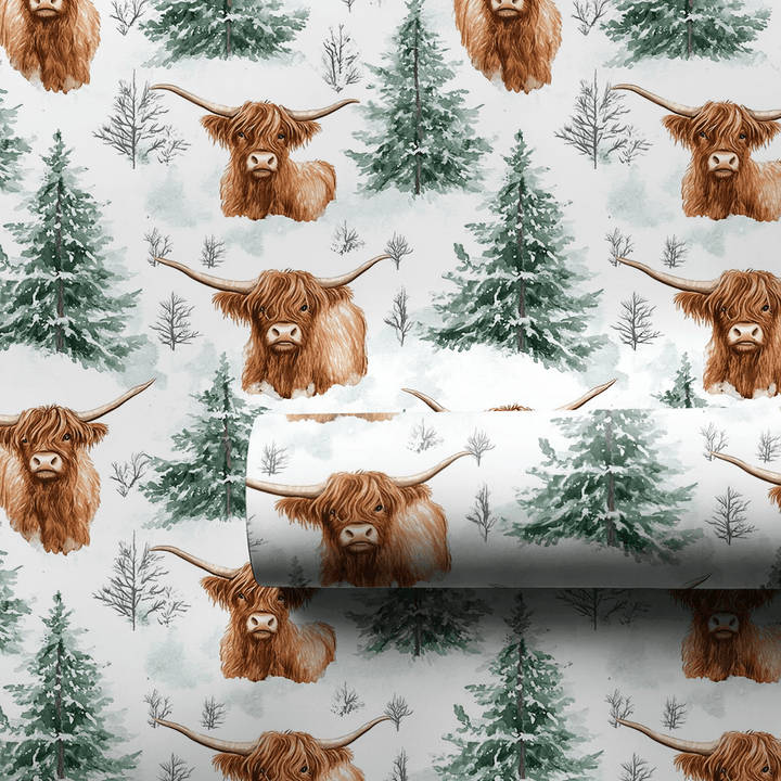 Frosty Cow - tails - Wrapping Paper - Aspen & Arlo