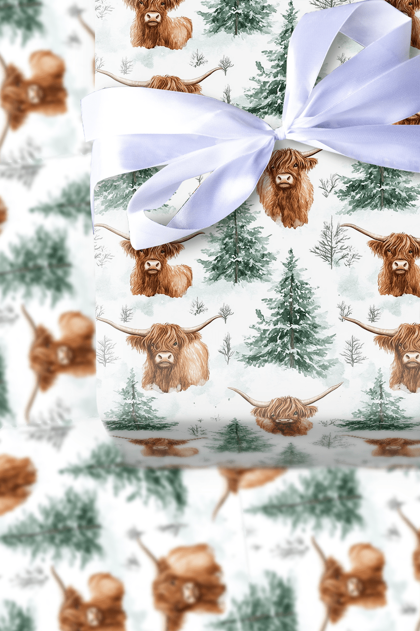 Frosty Cow - tails - Wrapping Paper - Aspen & Arlo
