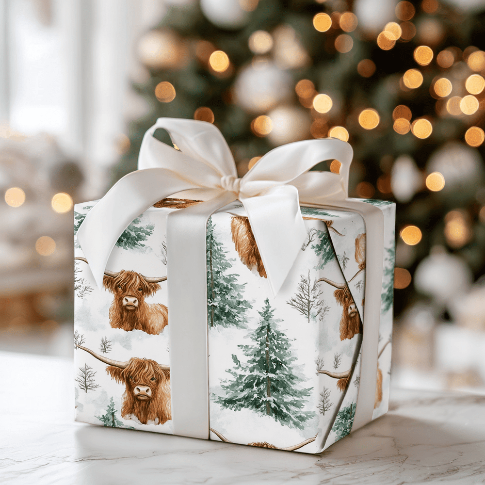 Frosty Cow - tails - Wrapping Paper - Aspen & Arlo