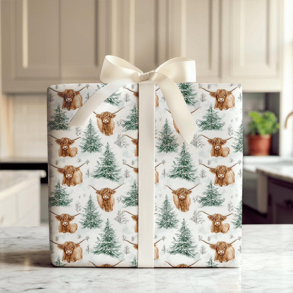 Frosty Cow - tails - Wrapping Paper - Aspen & Arlo