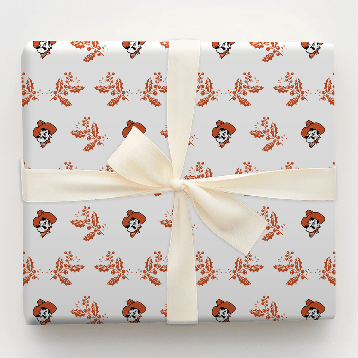 Pistol Pete Holly - Wrapping Paper - Aspen & Arlo
