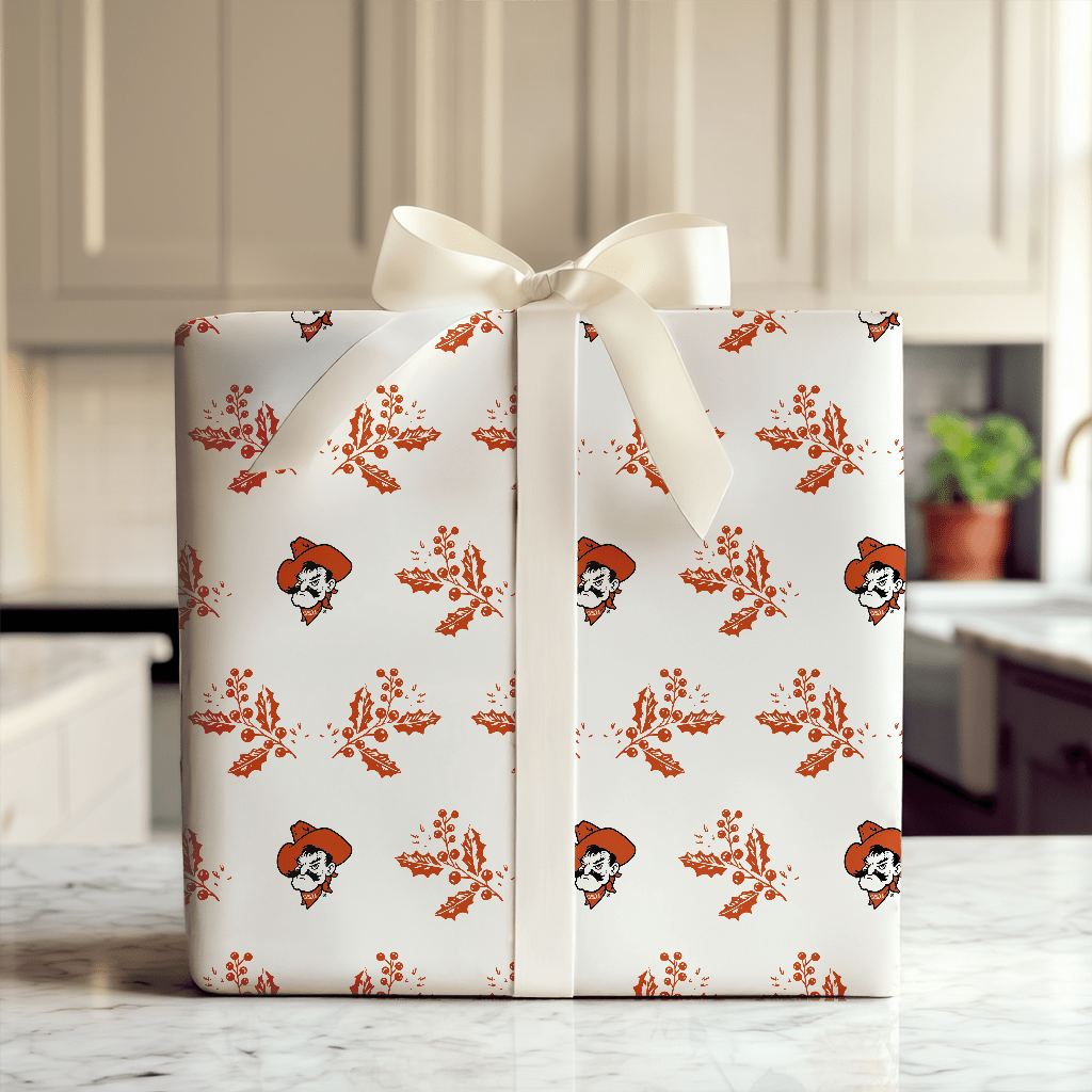 Pistol Pete Holly - Wrapping Paper - Aspen & Arlo