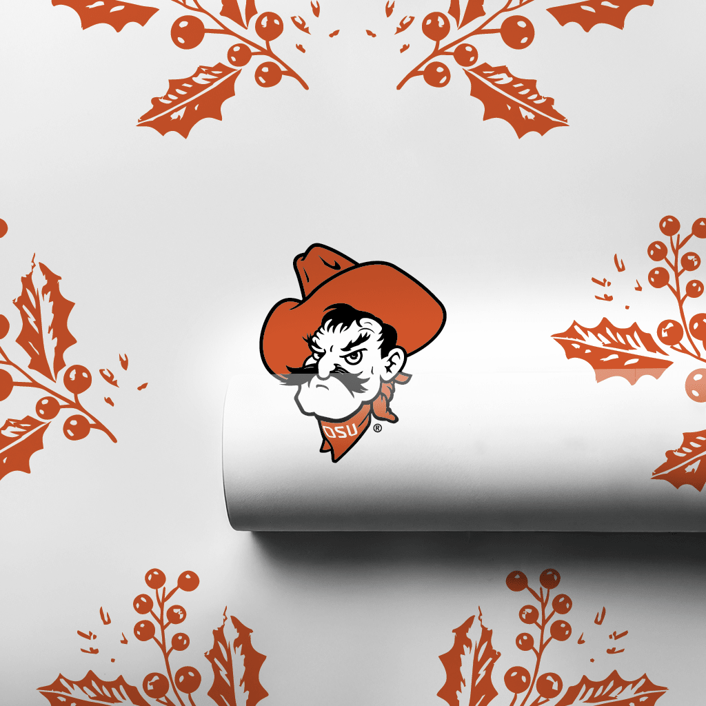 Pistol Pete Holly - Wrapping Paper - Aspen & Arlo