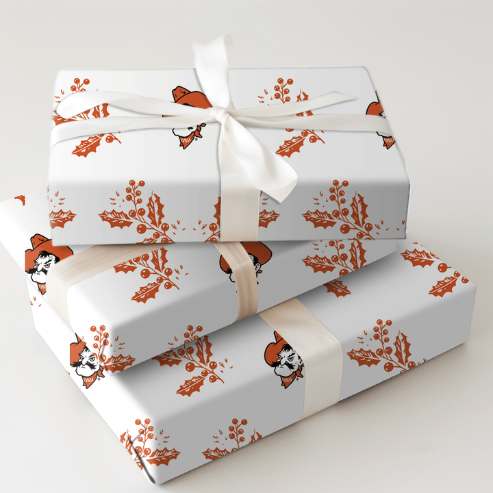 Pistol Pete Holly - Wrapping Paper - Aspen & Arlo