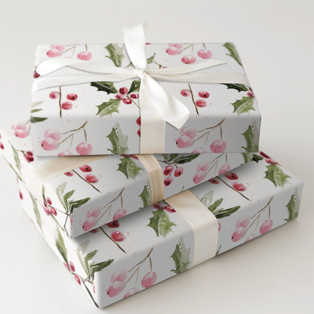 Berry Bright - Wrapping Paper - Aspen & Arlo