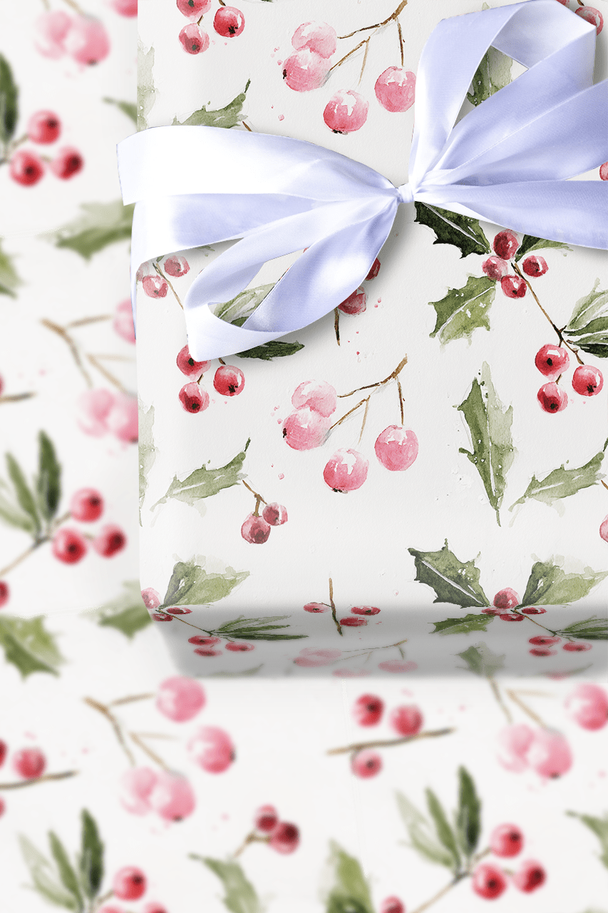 Berry Bright - Wrapping Paper - Aspen & Arlo