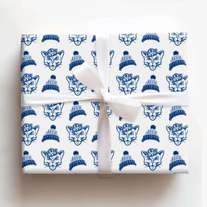 BYU Beanie - Wrapping Paper - Aspen & Arlo