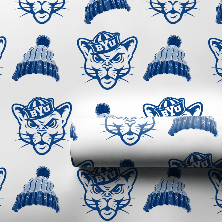 BYU Beanie - Wrapping Paper - Aspen & Arlo