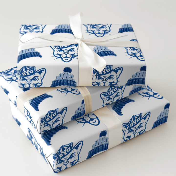 BYU Beanie - Wrapping Paper - Aspen & Arlo