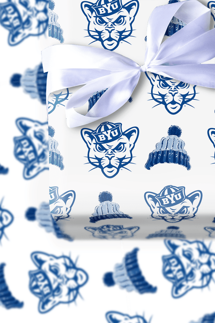 BYU Beanie - Wrapping Paper - Aspen & Arlo