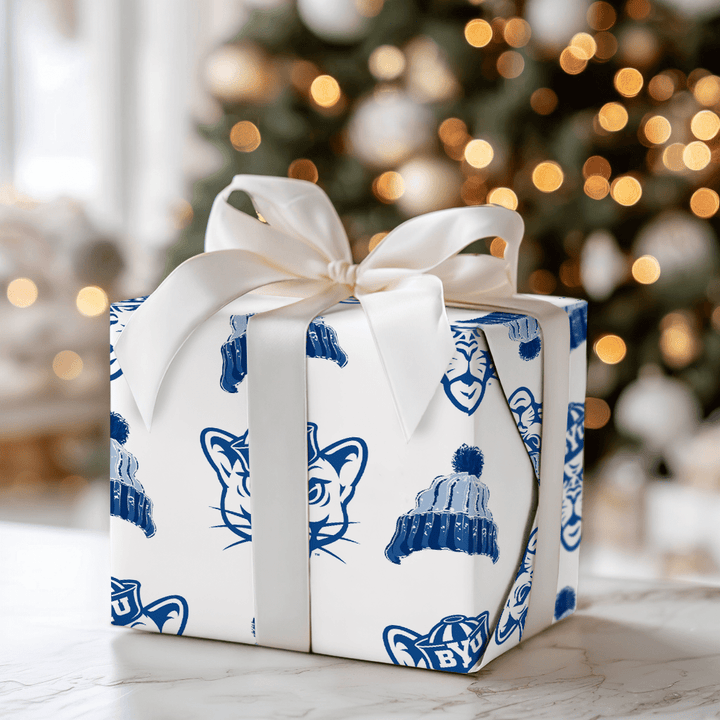 BYU Beanie - Wrapping Paper - Aspen & Arlo