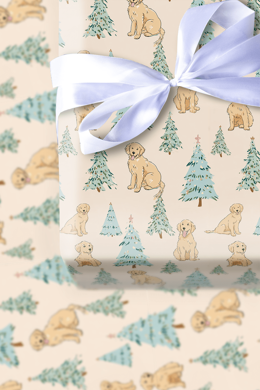 Golden Tidings - Wrapping Paper - Aspen & Arlo
