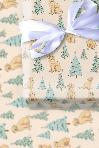 Golden Tidings - Wrapping Paper - Aspen & Arlo