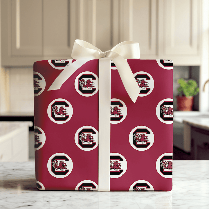 Gamecock Circle Crest - Wrapping Paper - Aspen & Arlo