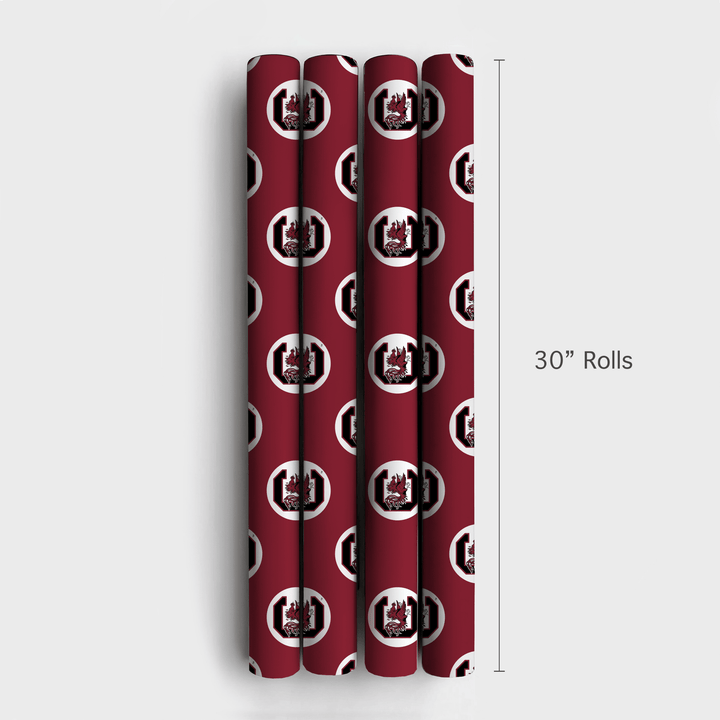 Gamecock Circle Crest - Wrapping Paper - Aspen & Arlo
