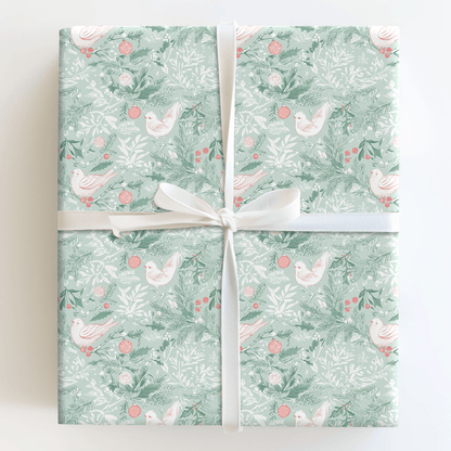 Frosted Flock - Wrapping Paper - Aspen & Arlo
