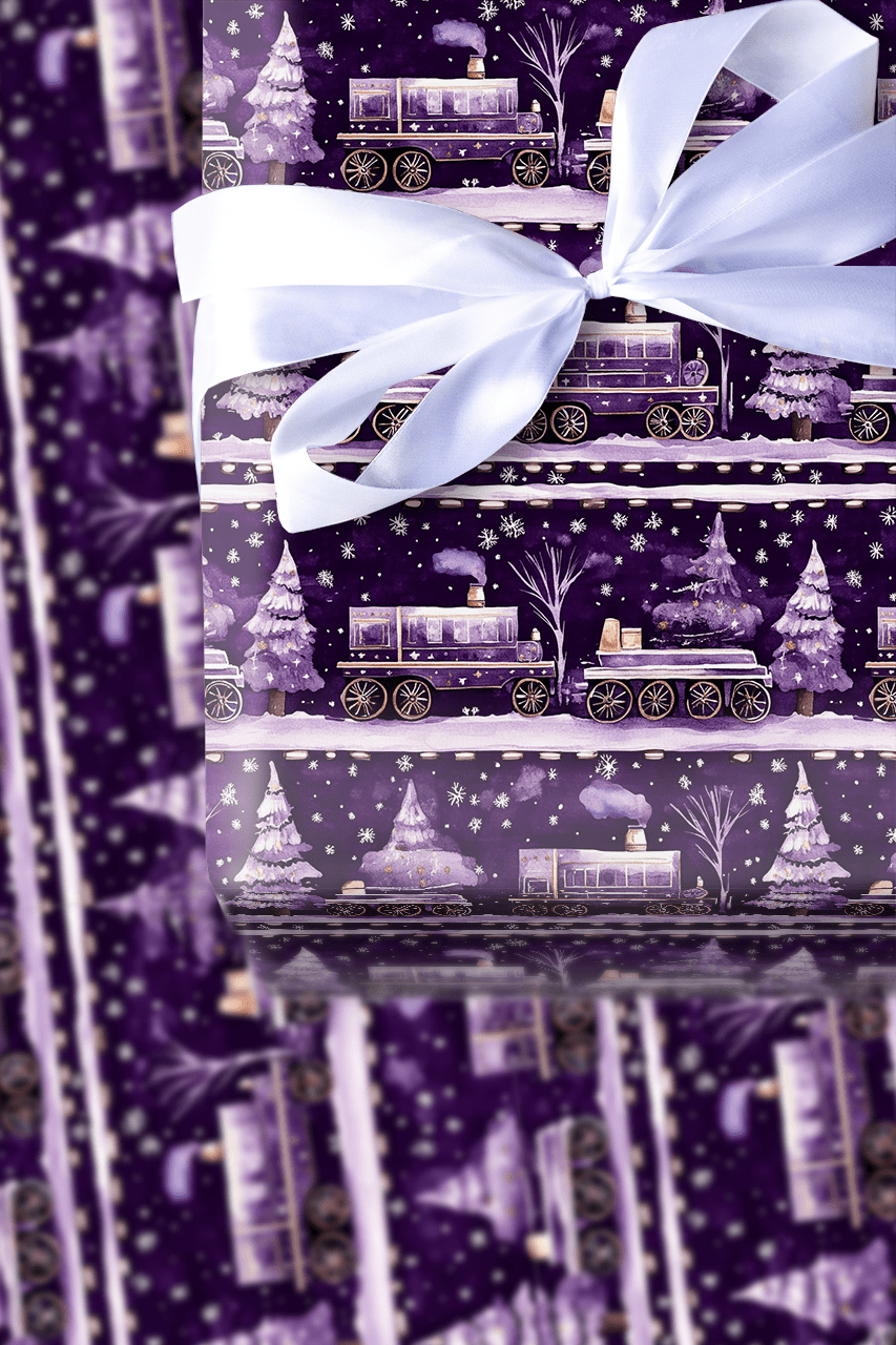 Midnight Train - Wrapping Paper - Aspen & Arlo