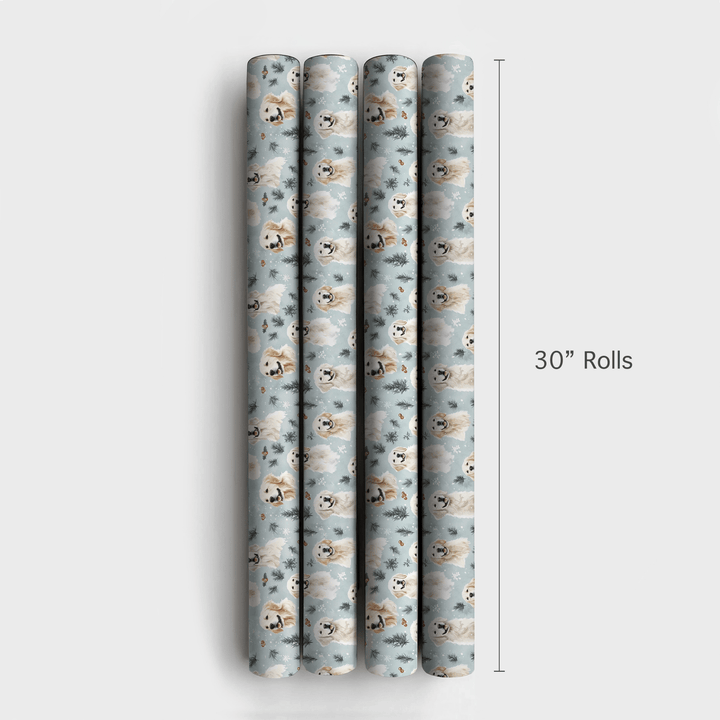 Frosted Golden Dreams - Wrapping Paper - Aspen & Arlo