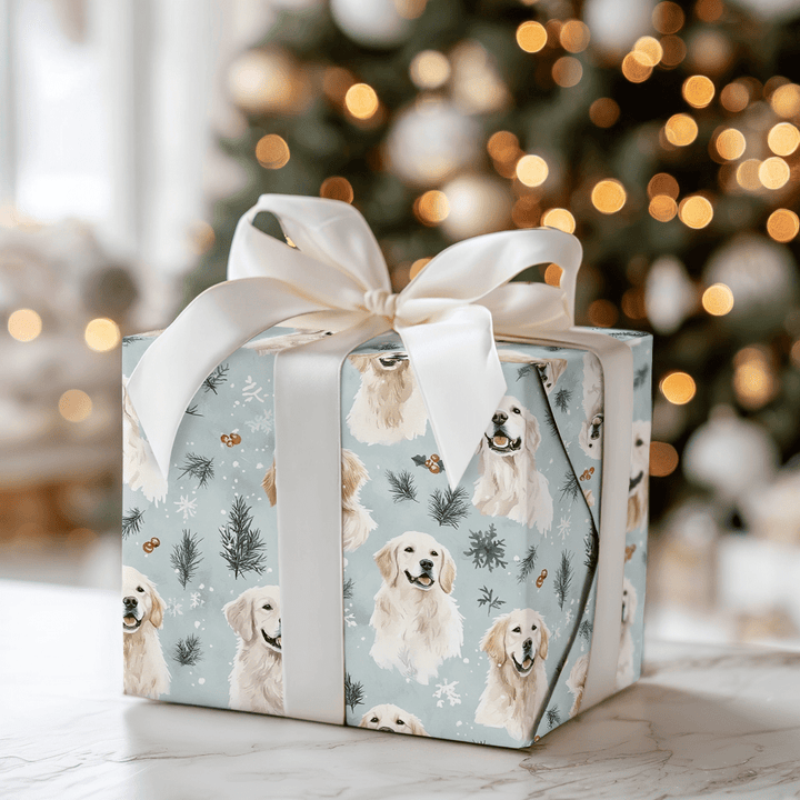 Frosted Golden Dreams - Wrapping Paper - Aspen & Arlo