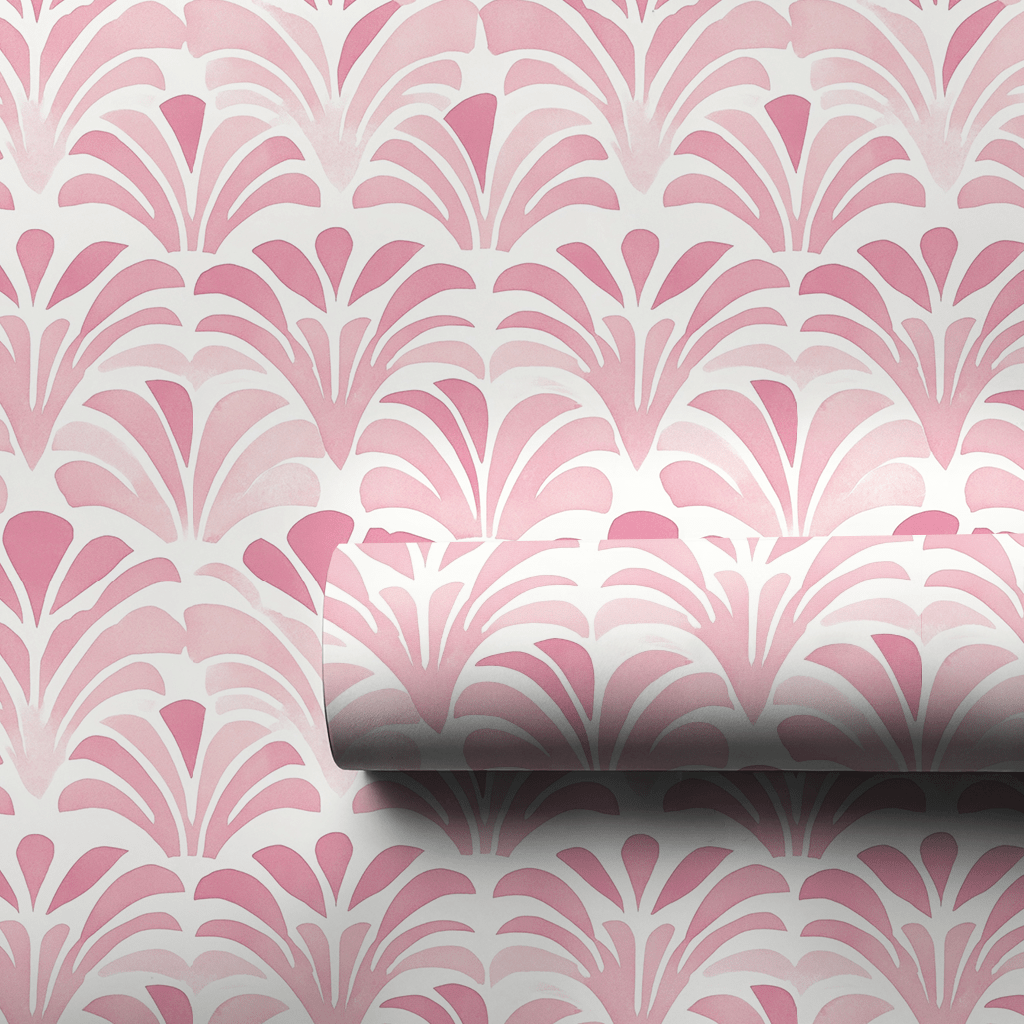 Pink Moon Glow - Wrapping Paper - Aspen & Arlo