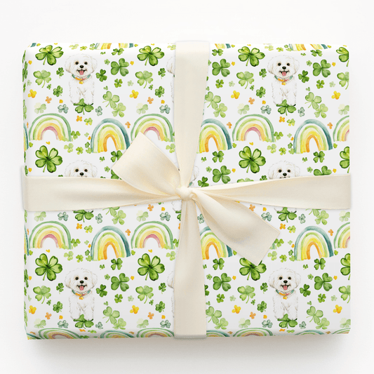 Rainbows with the Maltese - Wrapping Paper - Aspen & Arlo